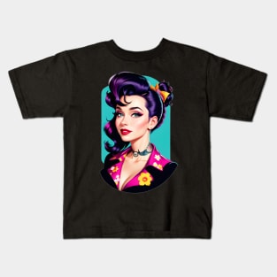 Rockabilly Girl 03 Kids T-Shirt